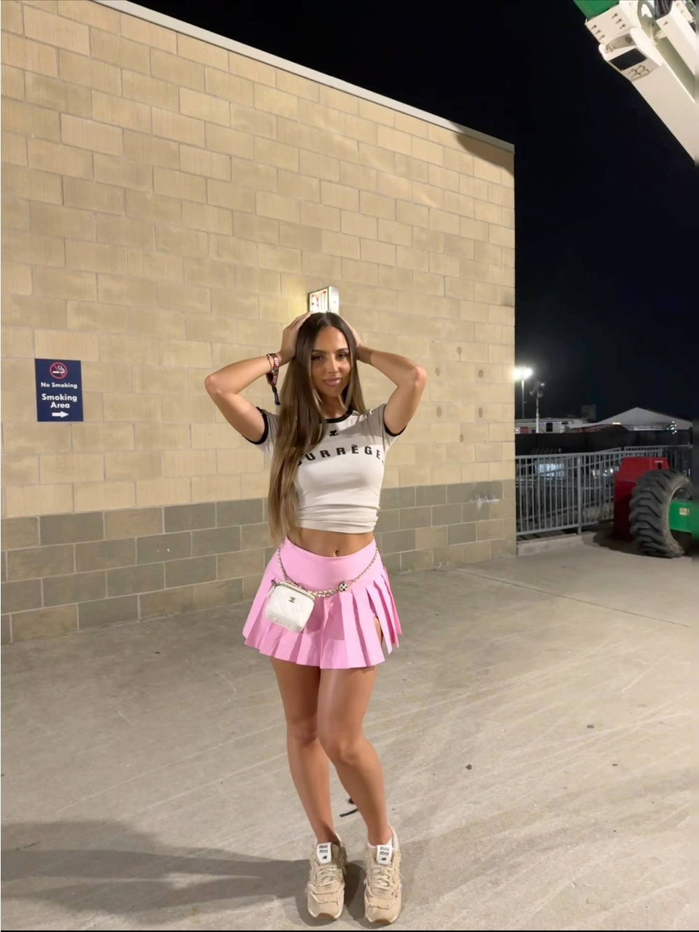 Fashion Nova Pink Pleated Mini Skirt
